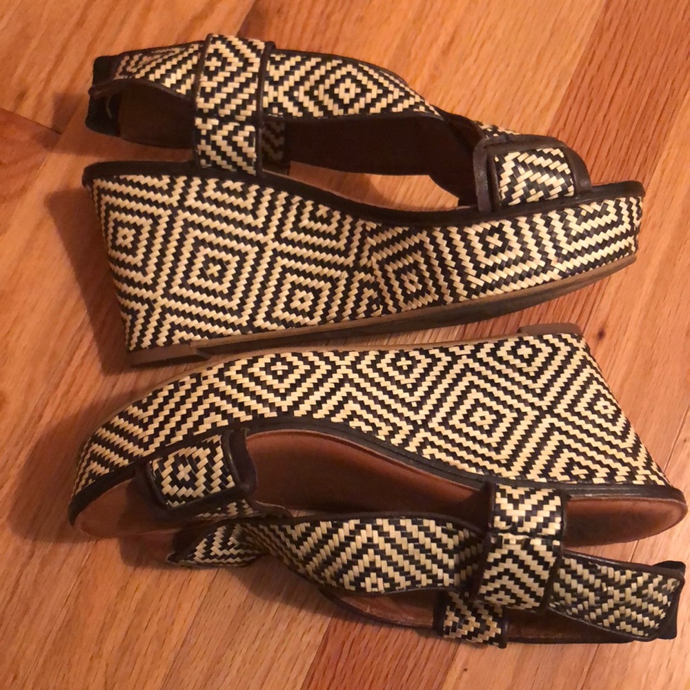 Lucky Brand Koko Woven Geo Wedges